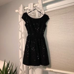 Black Sequin Dress